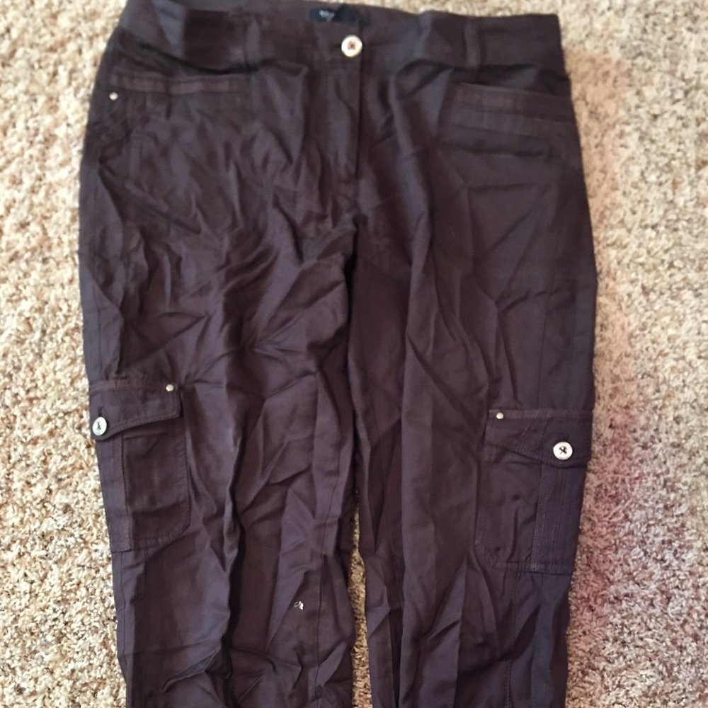 WHBM dark mocha cargo pants